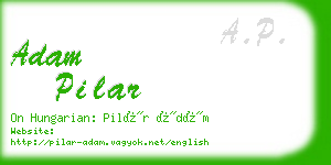 adam pilar business card
